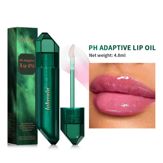 Magic Lip Oil pH Adaptive Color Changing Pink Tone Moisturizing Nourish For All Skin Tones Popular Care Lip Plumper Lips Glosses Peaceful Pleasures Health and Wellness 1pc