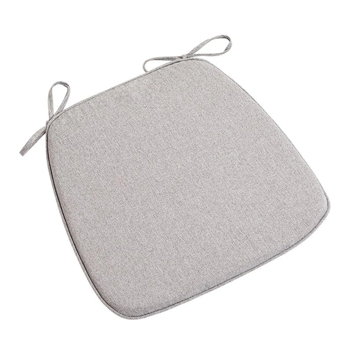 Chair Pads Non-Slip Seat Cushions Soft Chair Pad with Ties Horseshoe Seat Cushion For Dining Room/Office/Hotel/Garden Chairs Peaceful Pleasures Health and Wellness Light Gray