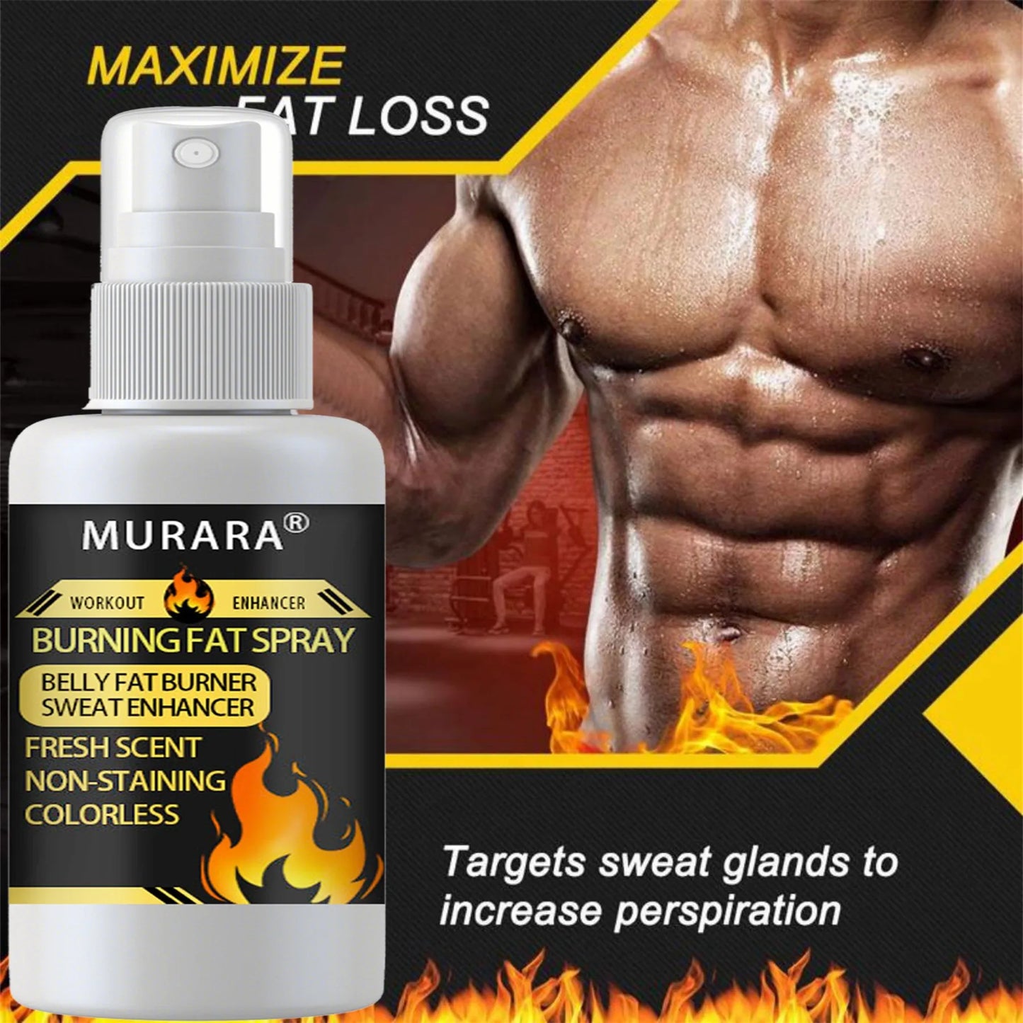 Sweat Enhancer Body Spray – Unisex Slimming Workout Mist