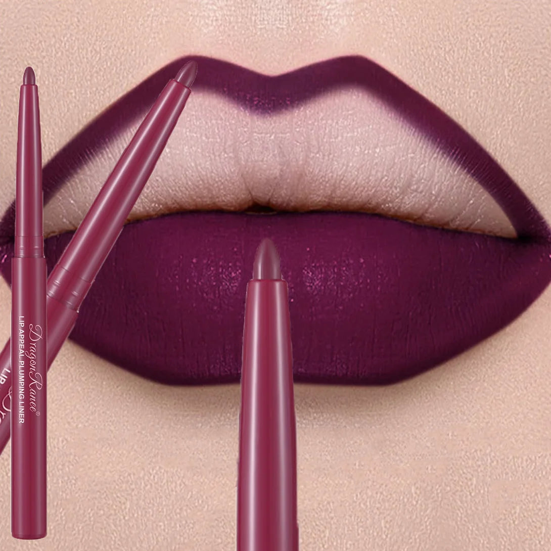 Dragon Ranee Matte Lip Liner Pencil – Waterproof, 12 Colors