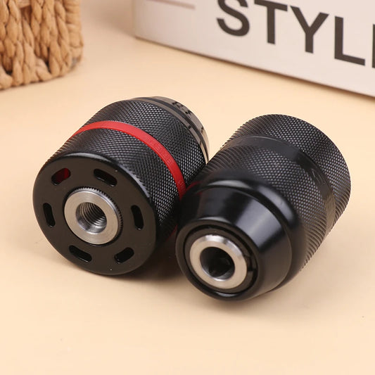 1pc Keyless Metal Ratchet Drill Chuck Self-Locking Chuck 10mm 13mm Quick Change Conversion For Drill Bit Taps Socket Screwdriver Peaceful Pleasures Health and Wellness