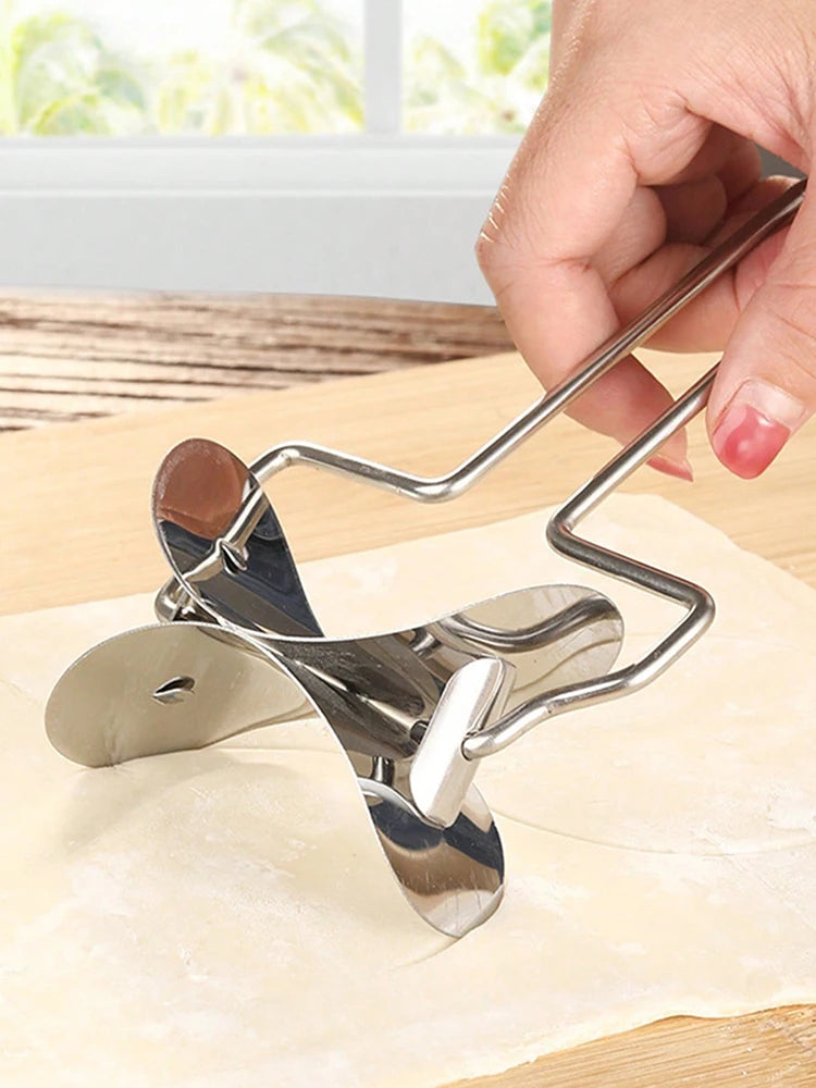 Practical Kitchen Household Circular Cutting Pressed Dumpling Skin Dumpling Skin Cutting Tool Stainless Steel Mold Cooking Tools Peaceful Pleasures Health and Wellness 1PCS