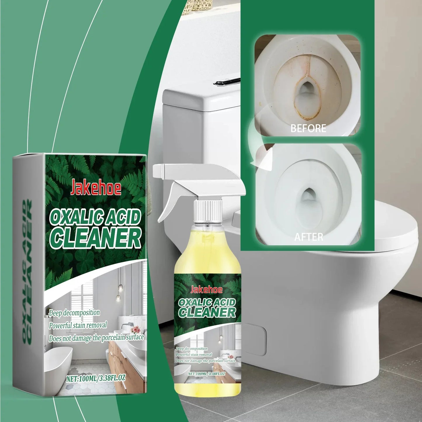 Jakehoe Oxalic Acid Toilet Cleaner – Urine & Stain Remover