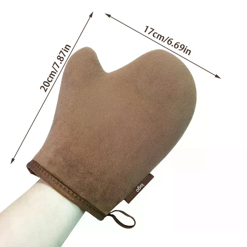 Reusable Self Tan Glove Applicator Body Tanning Gloves for Cream Lotion Mousse Finger Glove for Easy Application Body Cleaning S Peaceful Pleasures Health and Wellness