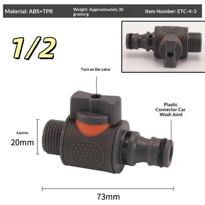 New 1Pc Durable Water Tank Adapter With Valve PVC/IBC Water Bucket Adapter Quick Installation Rainwater Collection Connector Kit Peaceful Pleasures Health and Wellness A