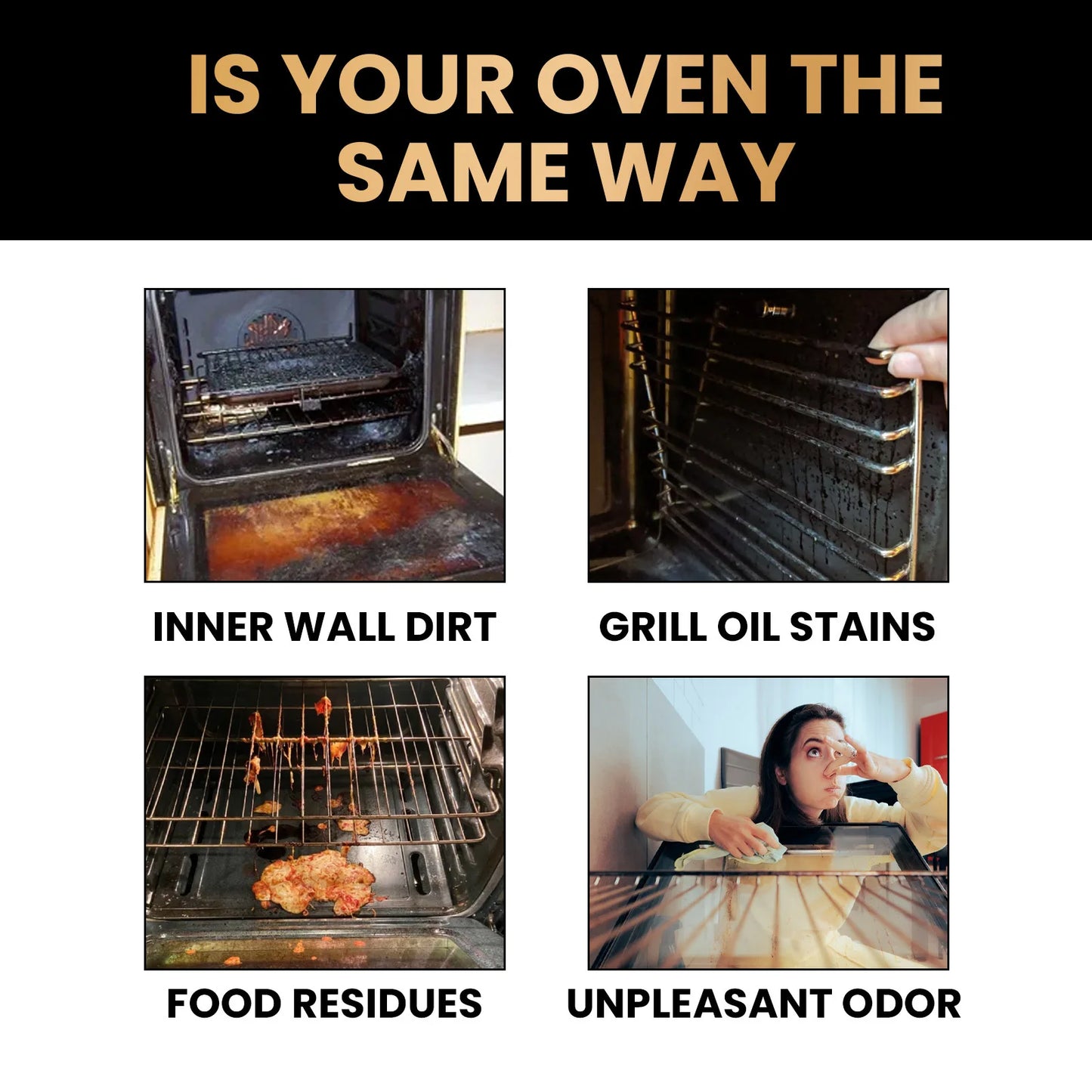 JAKEHOE Oven & Stove Foam Cleaner | Grease & Grime Remover