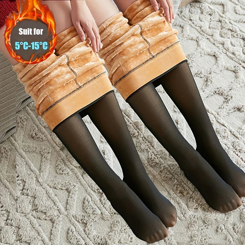 Women's Thermal Velvet Tights – Fleece Winter Pantyhose