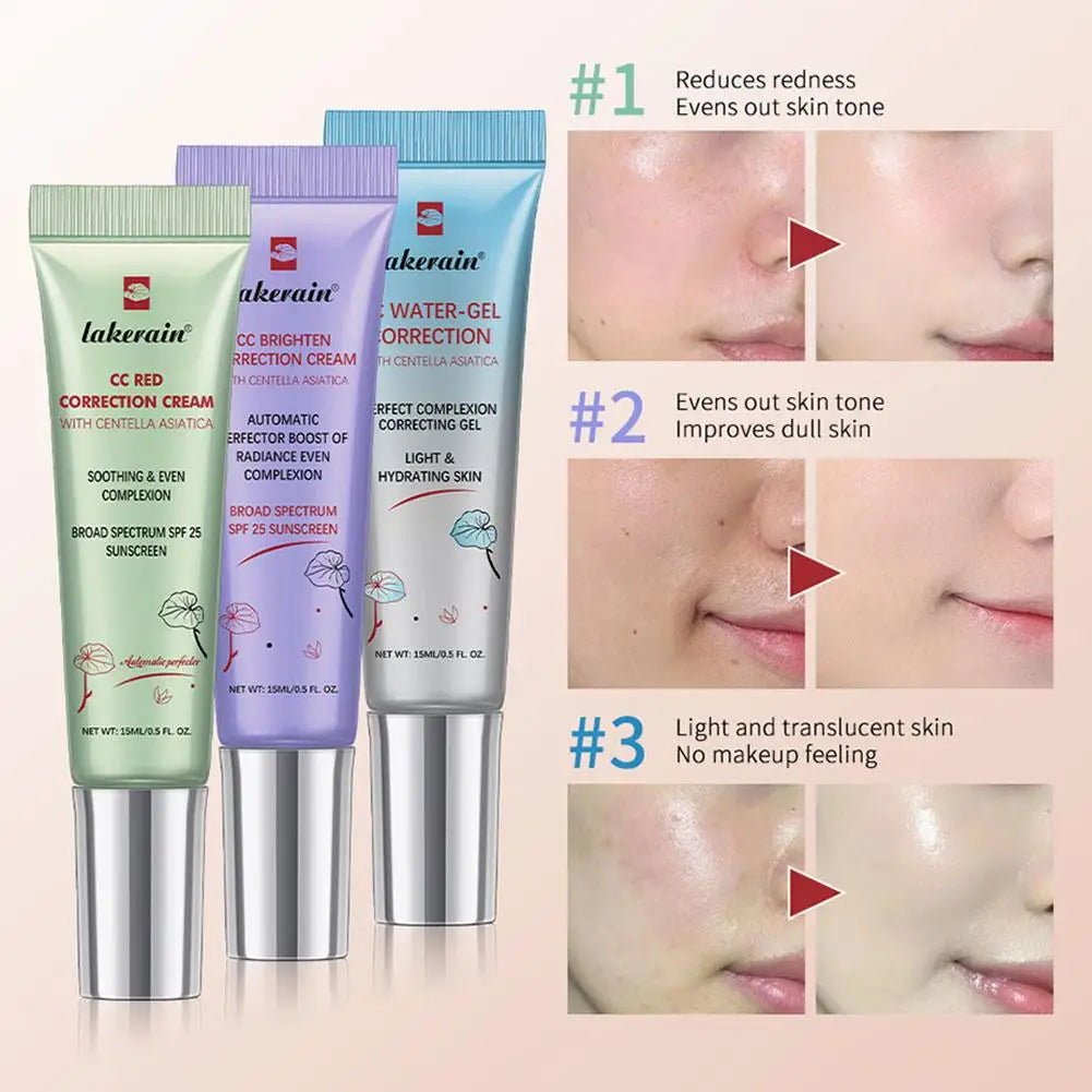 Centella CC Cream Change Color Moisture Cream Makeup Foundation Full Coverage Hydration and Oil Control Korean Makeup Peaceful Pleasures Health and Wellness