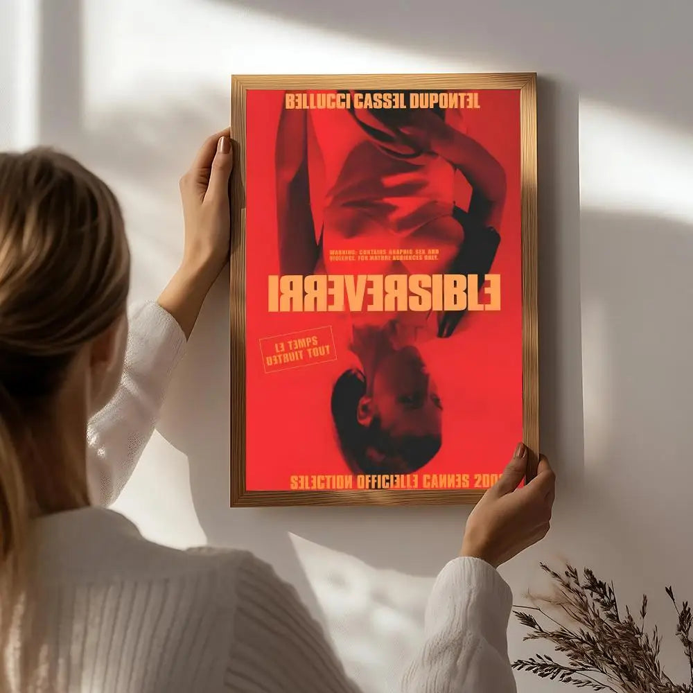 Irreversible Movie Poster HD Self-Adhesive Waterproof Wall Art Movie Wall Poster Peaceful Pleasures Health and Wellness White6 21X30cmNoframe