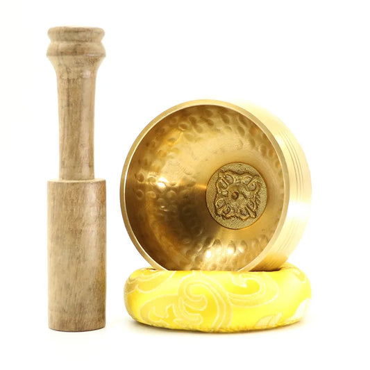 Tibetan Singing Bowl Sound Meditation Unique Helpful Yoga Stress Peaceful Pleasures Health and Wellness
