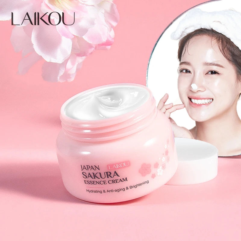 LAIKOU Sakura Essence Face Cream – Brightening Moisturizer 60g