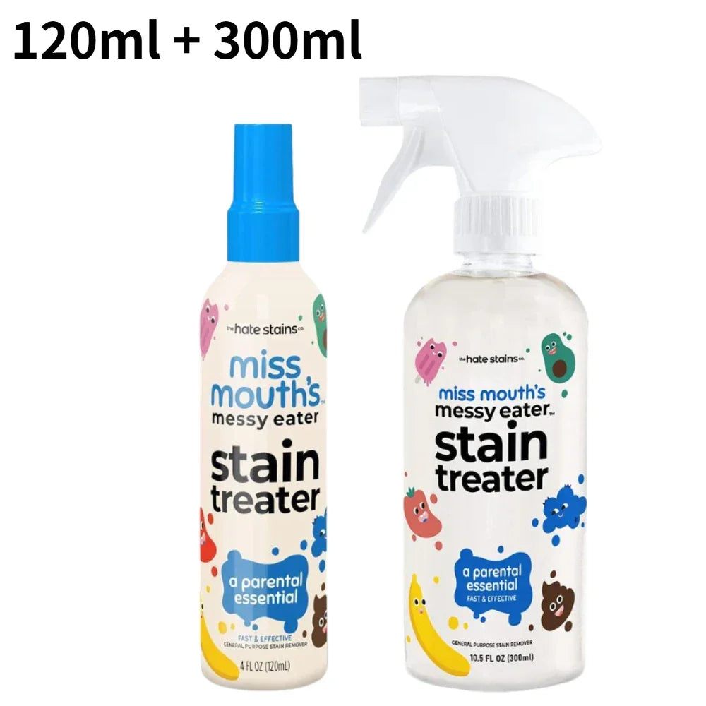 Stain Remover Spray Portable Stain Treater For Laundry Fabric Oil Remover Clothing Stain Remover For Clothes Stain Treater Spray Peaceful Pleasures Health and Wellness 120ml 300ml
