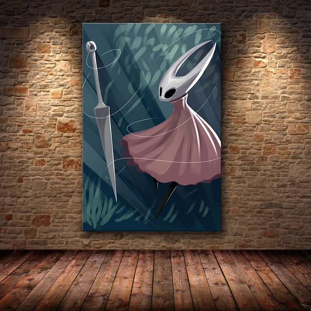 Hollow Knight Hallownest Map HD Canvas Poster | Wall Art Canvas Wall Art Poster Peaceful Pleasures Health and Wellness