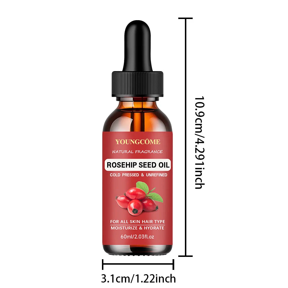 40/60ml Rose Essential Oil Pure Essential Oil Aromatherapy Skin Care Single Essential Oil Fragrance Oil for Woman Peaceful Pleasures Health and Wellness 60ml Other