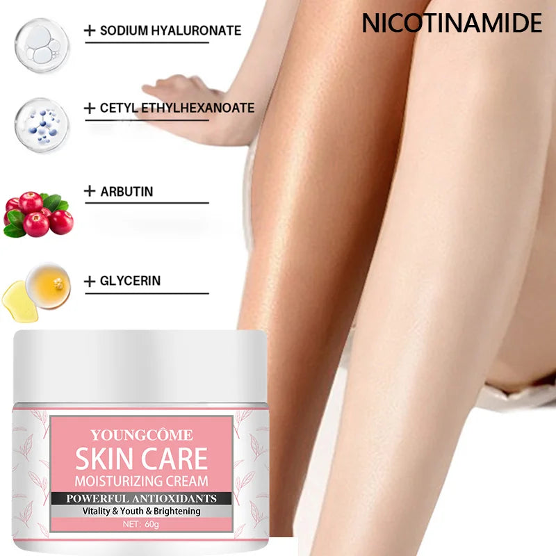Body Whitening Cream Intimate Areas Underarm Knee Buttocks Private Remove Melanin Waterproof Brighten Nourish Skin Care Cream Peaceful Pleasures Health and Wellness