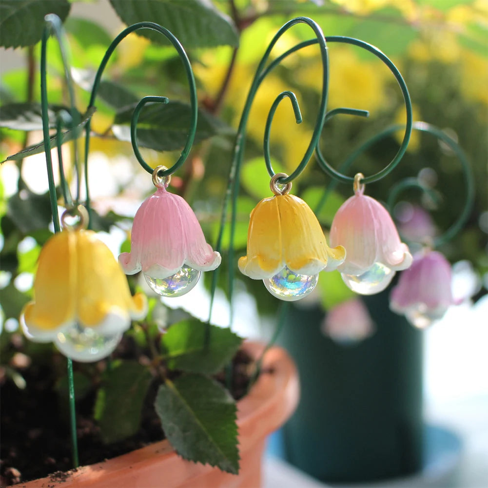 No Fade Resin Flower Pick Stand | Fairy Garden Decor