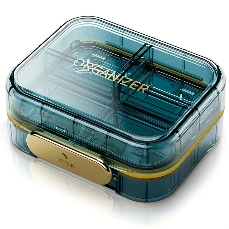 7-Compartment Travel Pill Organizer | Airtight & Moisture-Proof