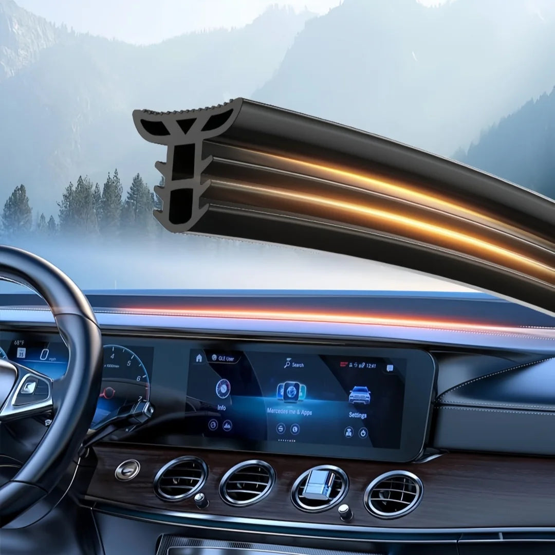 1.6m Car Dashboard Windshield Rubber Sealing Strip | Noise Insulation