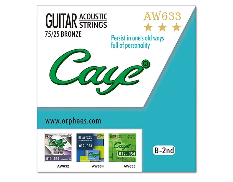 Cross Caye Folk Guitar String 1 2 3 4 5 6 Single Strings Loose