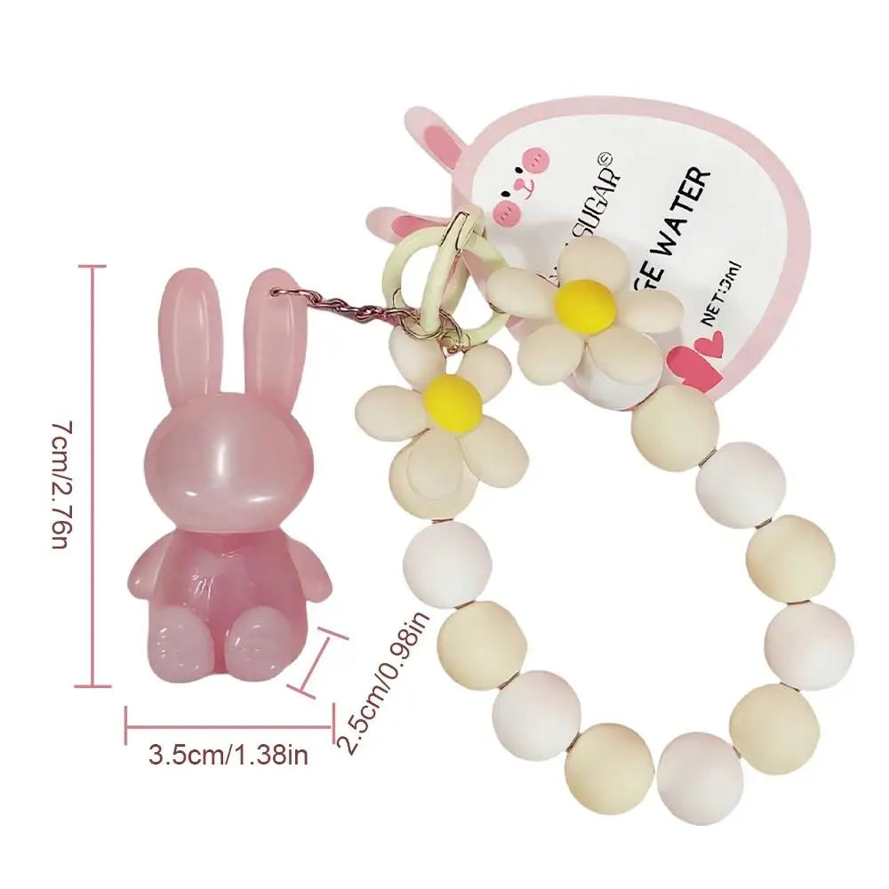 SAM SUGAR Rabbit Keychain Lip Gloss | Mirror Glaze Waterproof