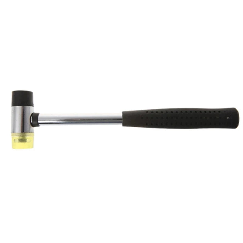 Guitar Fret Hammer Professional Luthier Tool with Rubber Brass Headsfor Installing Leveling Frets Protects Fretboard from Damage Peaceful Pleasures Health and Wellness black 2Pcs