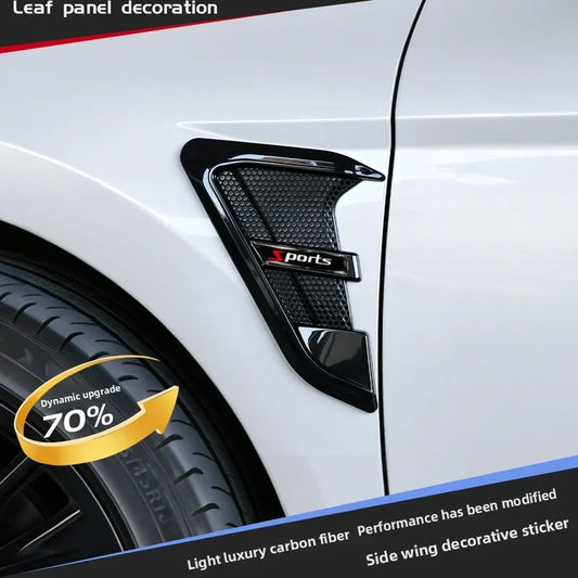 2pcs Car Fender Air Vent Wing Stickers – TPU Sport Decals Car Exterior Decals Oasis Select
