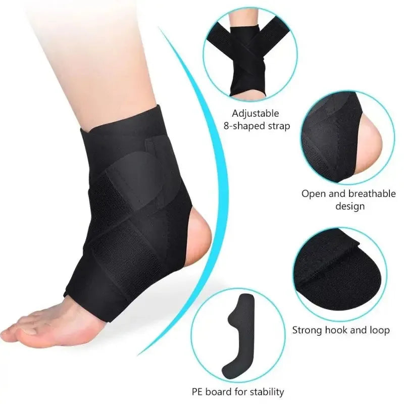 Breathable Ankle Brace Support Sleeve | Multi-Sport Protector Ankle Brace Support Peaceful Pleasures Health and Wellness