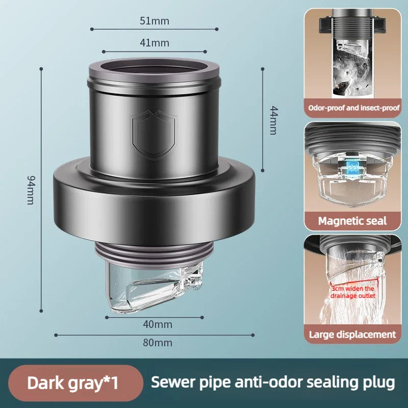 Copper Floor Drain Check Valve – Anti-Odor Sealing Plug