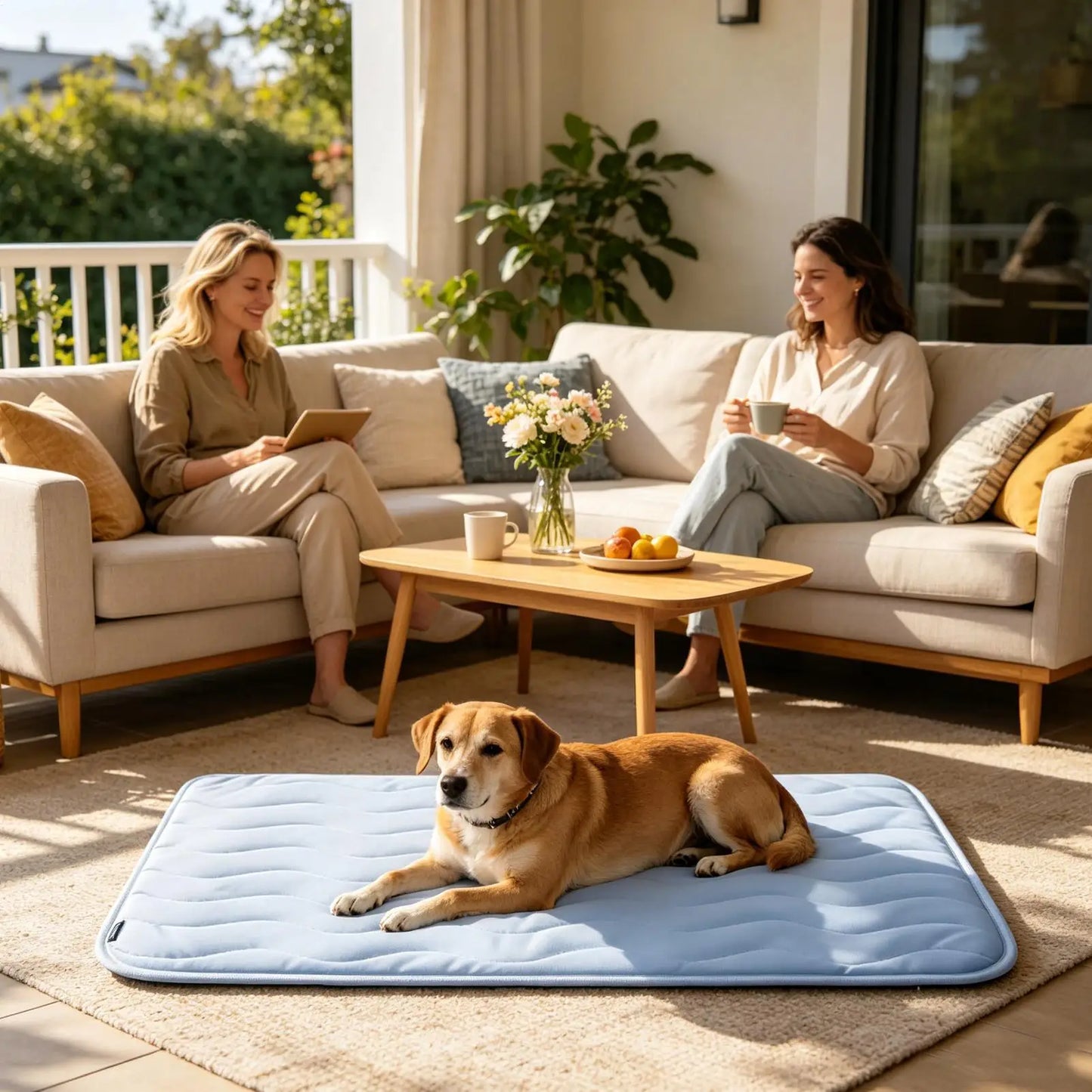 Dog Cooling Bed Breathable Washable Non-Slip Pet Cooling Mat For Puppy Sleeping Summer Outdoor Indoor Car Travel Crate Cage Peaceful Pleasures Health and Wellness