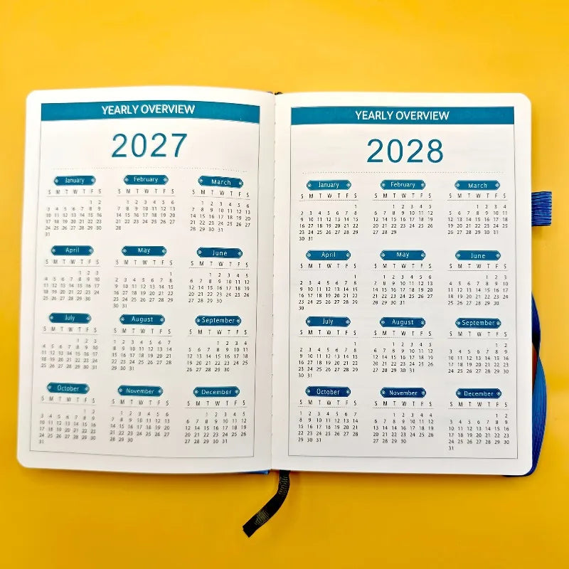 3-Year Monthly Planner 2026–2028 Softcover | Pen Holder & Diary
