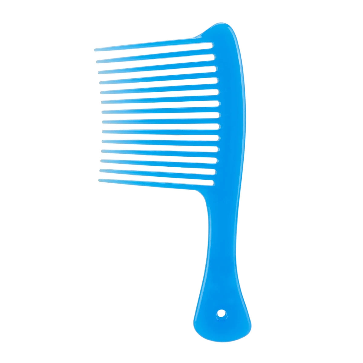 Barber Wide Tooth Shark Comb Plastic Anti Static Detangling Comb for Fluffy Hair, Salon Hairdressing Styling Tool Peaceful Pleasures Health and Wellness Blue