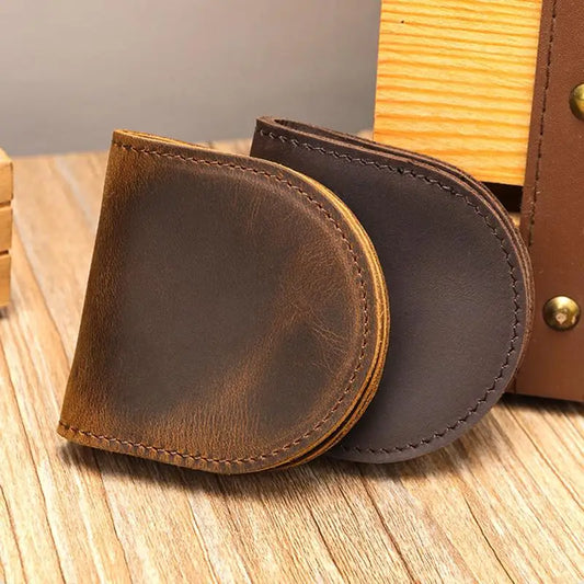 Mini Genuine Leather Coin Wallet – Hasp Purse for Women & Kids Leather Coin Wallet Oasis Select