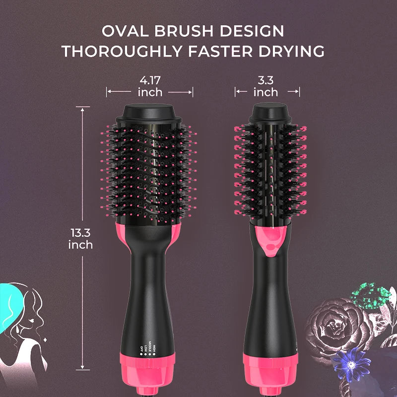 LISAPRO 2 IN 1 One Step Hair Dryer and Volumizer Hair Straightener Hot Air Brush Hair Curler Hair Beauty and Health Styling Peaceful Pleasures Health and Wellness