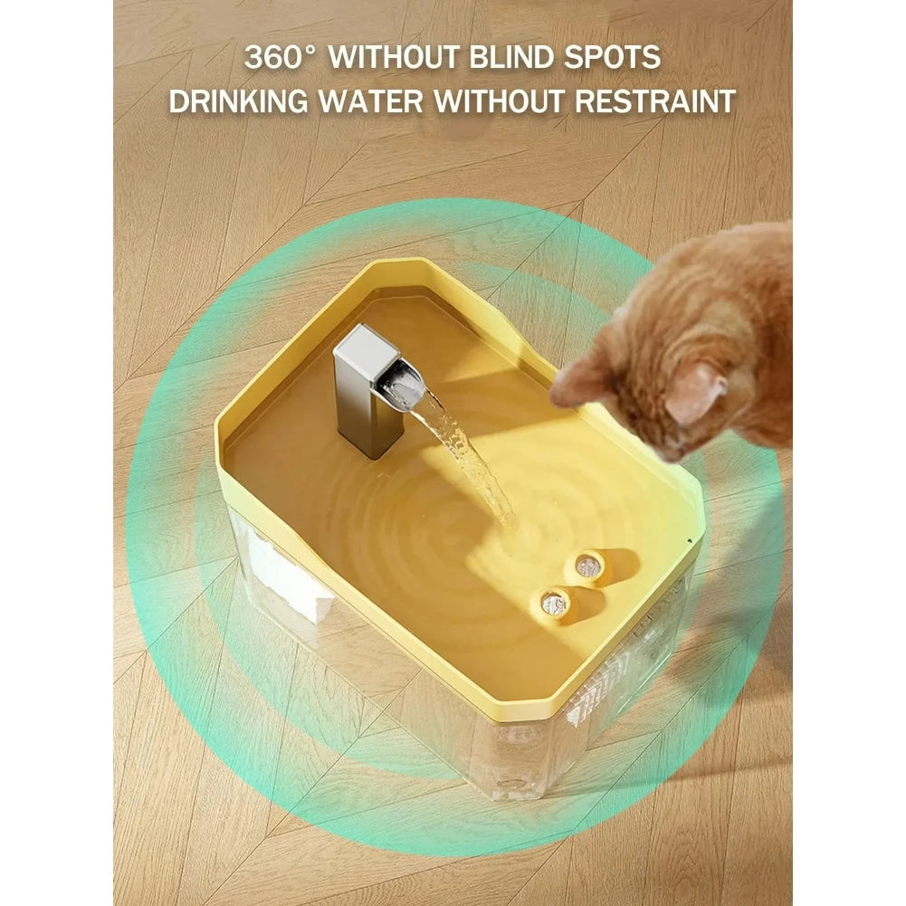 USB Cat Water Fountain | Silent, Filtered, 1500ml Capacity