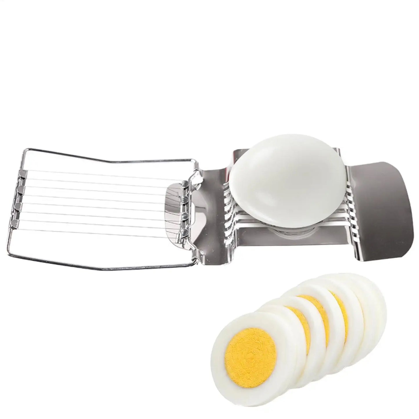 Multipurpose Egg & Fruit Slicer | Stainless Steel Manual Cutter