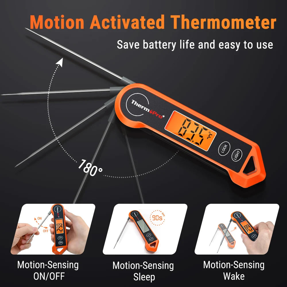 Electronic Food Thermometer Barbecue Temperature Outdoor Oven Temperature Oven Thermometer Practical Kitchen Tools Fast Reading Peaceful Pleasures Health and Wellness