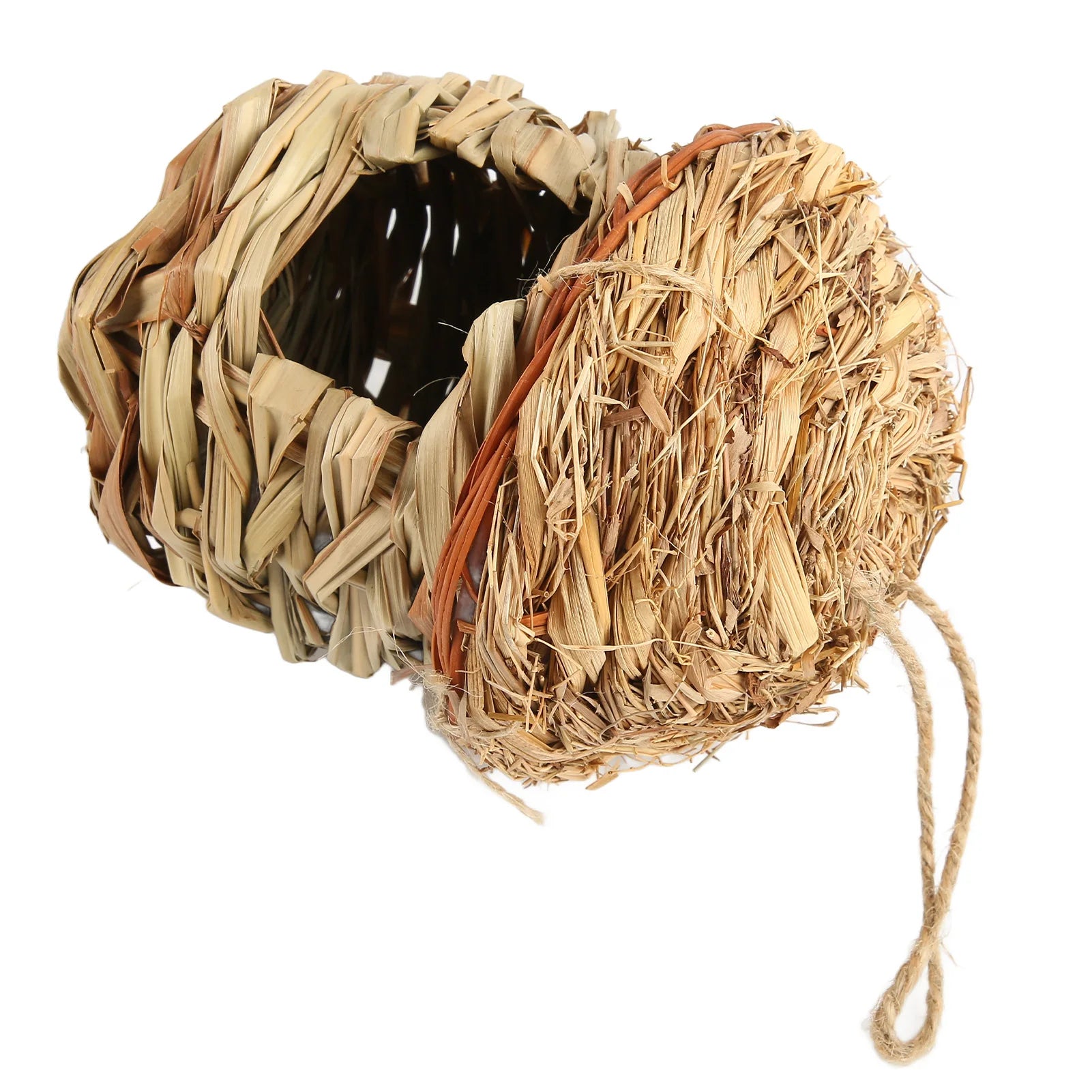 Woven Bird House Grass Bird Safe Breathable Decorative Environmental Friendly for Courtyard for Hummingbirds for Indoor Peaceful Pleasures Health and Wellness