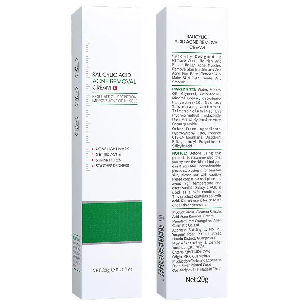 20g Salicylic Acid Shrink Pore Cream Elimination Large Pores Remove Blackehead Face Smooth Repairing Skin Care Product Peaceful Pleasures Health and Wellness