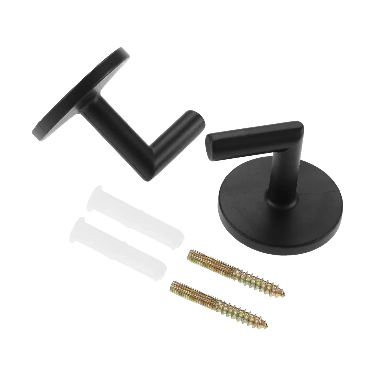Retro Black Alloy Wall Hooks Set of 2 | Coat & Key Hanger