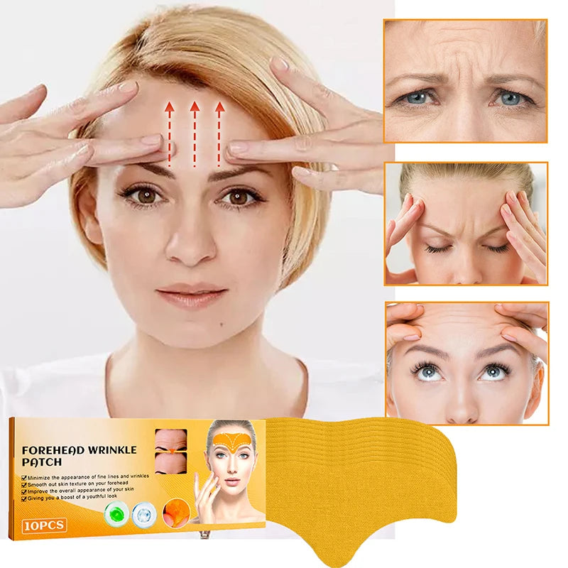 EELHOE 10-100pcs Forehead Wrinkle Patches Anti Wrinkles Facial Patches Natural Forehead Line Removal Gel Patch Face Skin Patch Peaceful Pleasures Health and Wellness
