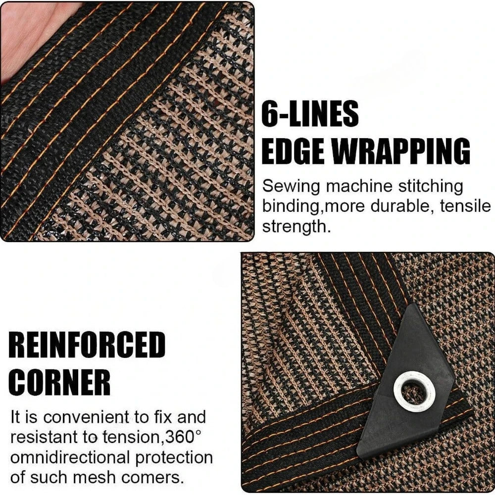 Garden Shade Cloth with Grommets | Patio Pergola Sun Cover