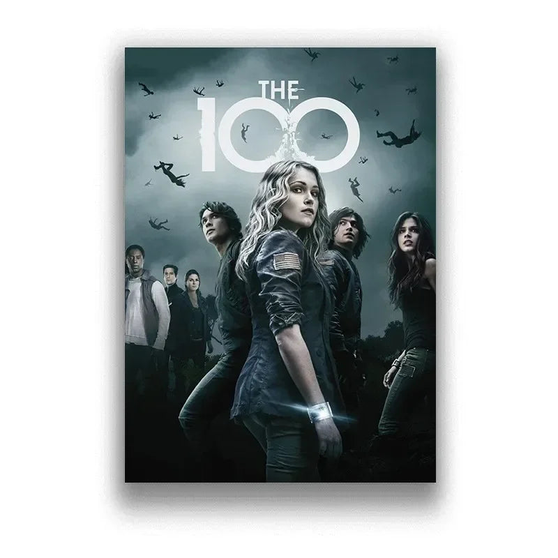 The 100 Season TV Series Minimalist Aesthetics Canvas Painting, Modern Print Wall Art for Living Room Home Decor Peaceful Pleasures Health and Wellness