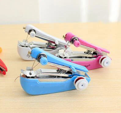 4 Colors 1pc Portable Mini Manual Sewing Machine Simple Operation Sewing Tools Sewing Cloth Fabric Handy Needlework Tool DC05 Peaceful Pleasures Health and Wellness