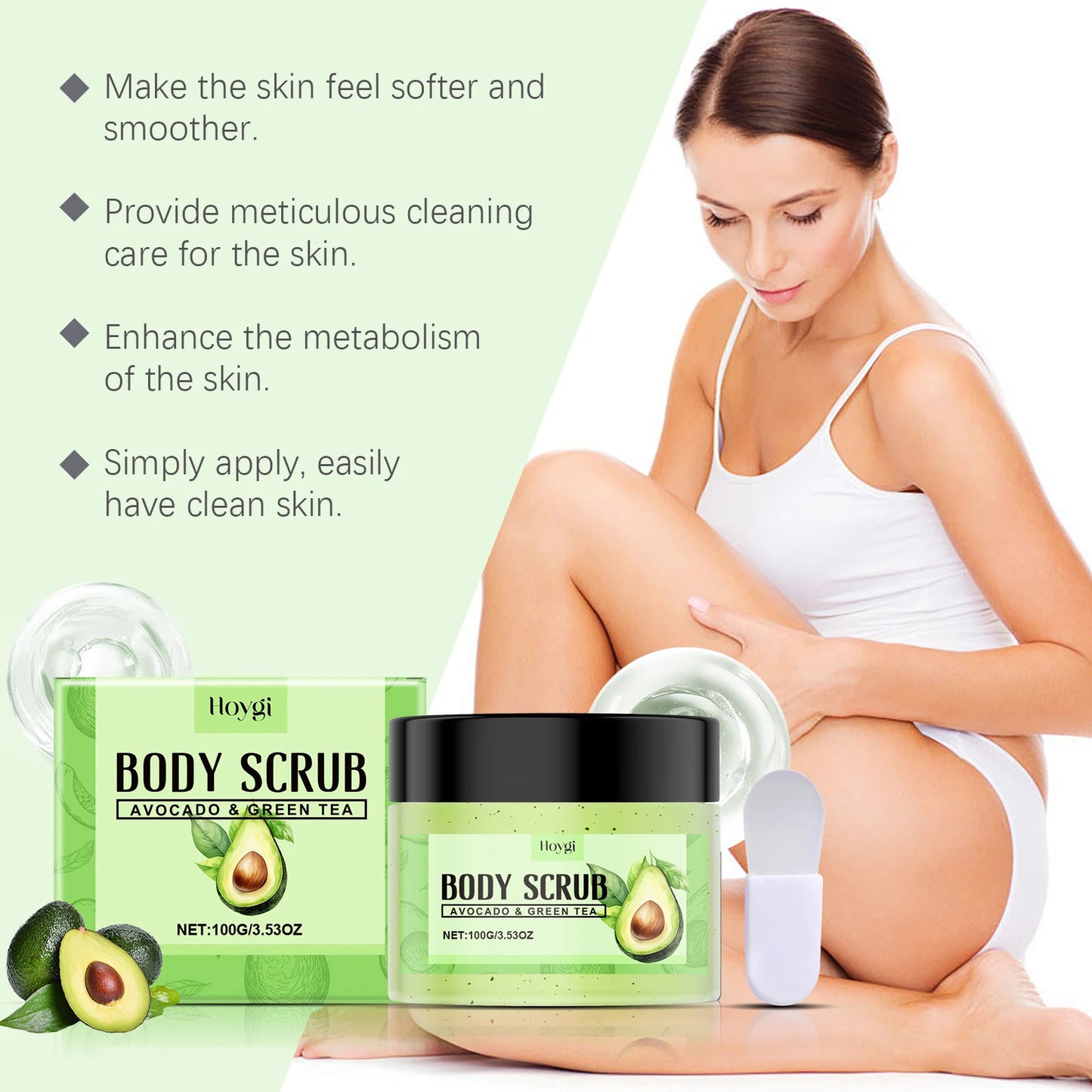 Matcha Body Scrub – Exfoliating Pore Cleanser & Skin Smoother