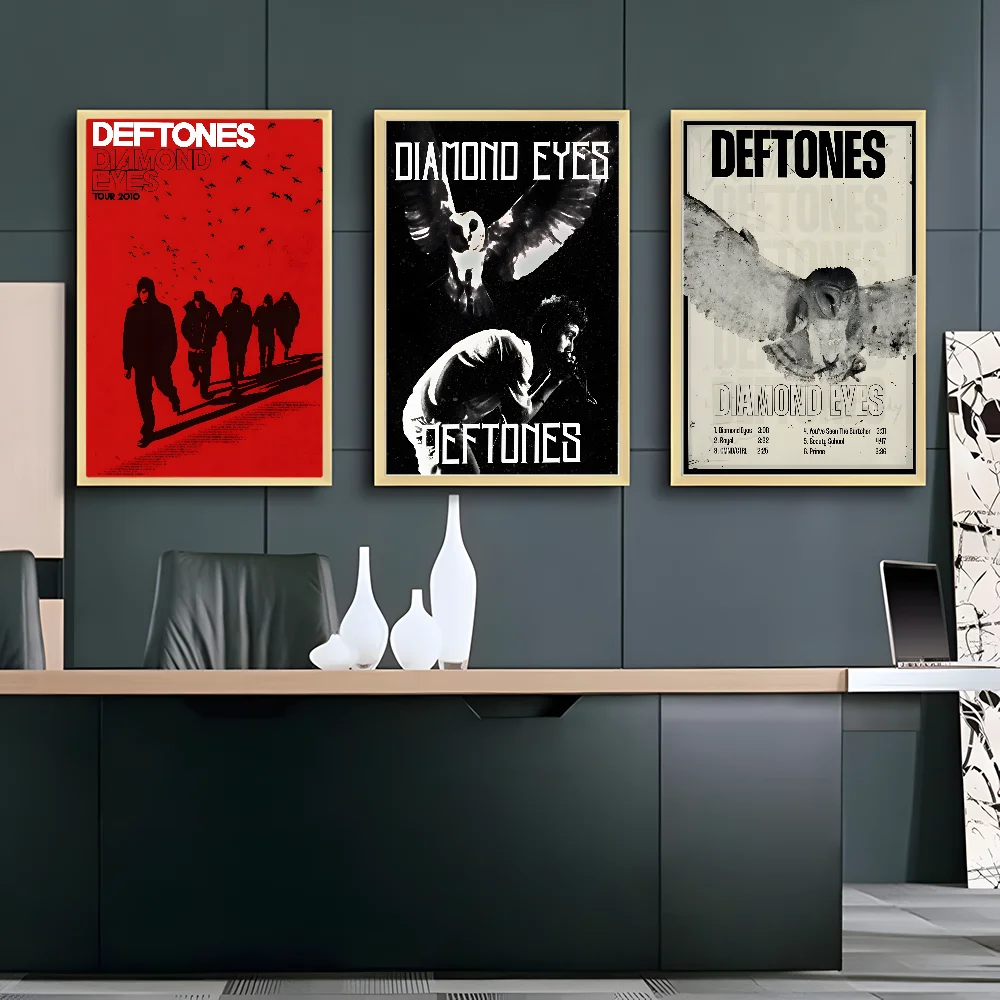 D-Deftones Band Poster HD art sticky wall waterproof home living room bar office aesthetic decoration Peaceful Pleasures Health and Wellness