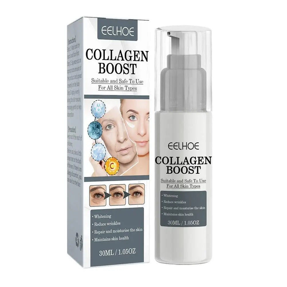 1/2/3pcs 30ml Collagen Boost Firming Essence Cream Fade fine lines Face brightening lightining Serum Cream skin care for women Peaceful Pleasures Health and Wellness 1PCS