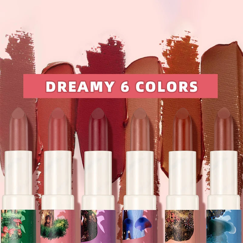 QIBEST Lipstick - Dreamy Red Lip Glamour - Intense Color Pigmentation, Non-Drying & Long-Lasting, Moisturizing, Suitable for All Peaceful Pleasures Health and Wellness