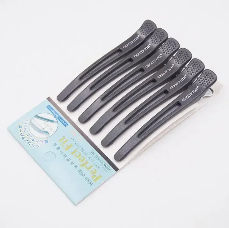 18pcs Black Holding Hair Styling Clip Flat Duck Mouth Hair Clips Pro Salon Hairdressing Cutting Hairpin Accessorie DIY Home Peaceful Pleasures Health and Wellness GRAY