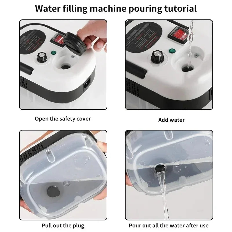 High Temperature Steam Cleaner for Kitchen Hood And Car Sterilization 220V EU Plug Air Conditioning Home Steaming Cleaner Peaceful Pleasures Health and Wellness