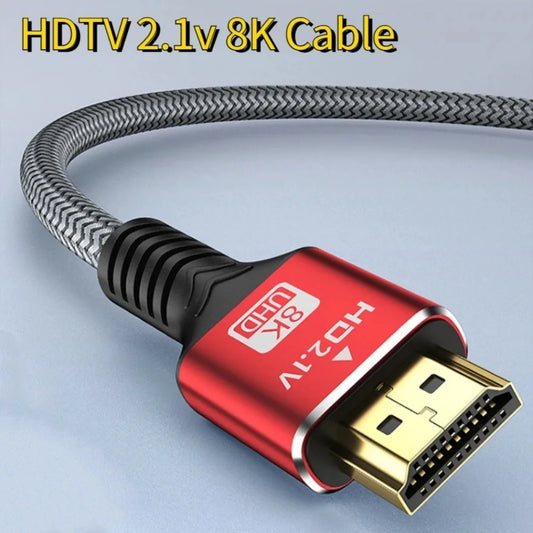 HDMI 2.1 Cable 8K 60Hz 48Gbps | 4K 144Hz HDR – 0.5m to 5m HDMI Cable Peaceful Pleasures Health and Wellness 1m